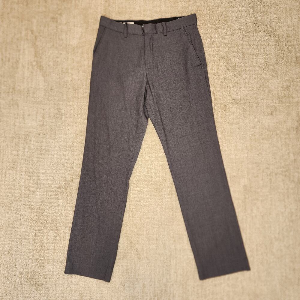 Merona Gray Slim Fit Stretch Men's Dress Pants Slacks 29 x 30